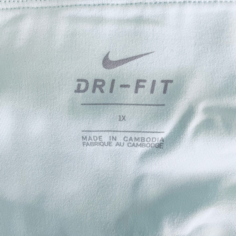 NWT Nike Luxe Yoga High-Waisted Jacquard Legging Capris in Teal Tint / Size 1X - Picture 3 of 6